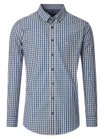 Chemise CasaModa CASUAL FIT EASY CARE bleu moyen avec col Button Down en coupe moderne