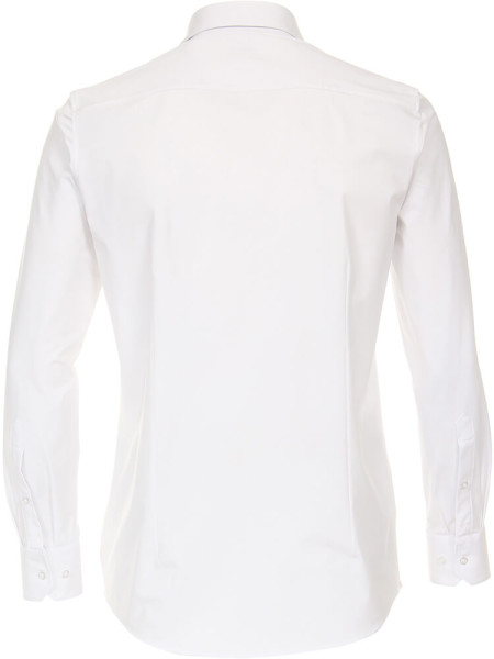 Chemise Venti MODERN FIT JERSEY blanc avec col Kent en coupe moderne