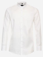 Chemise Venti MODERN FIT UNI POPELINE blanc avec col Col montant en coupe moderne