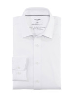 Chemise Olymp LUXOR modern fit JERSEY blanc avec col Nouveau Kent en coupe moderne