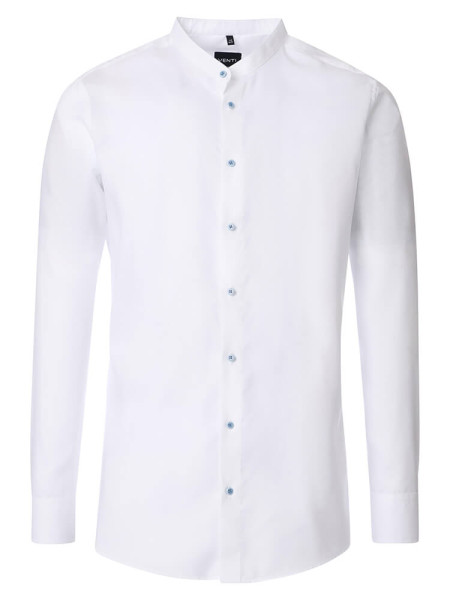 Chemise Venti MODERN FIT UNI POPELINE blanc avec col Col montant en coupe moderne