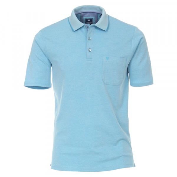 Polo Redmond bleu clair en coupe classique